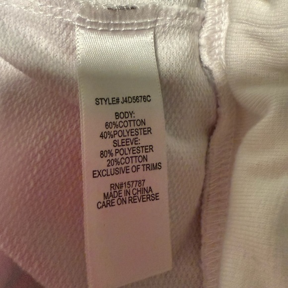 White and Black Graphic Sweatshirt - Picture 4 of 8